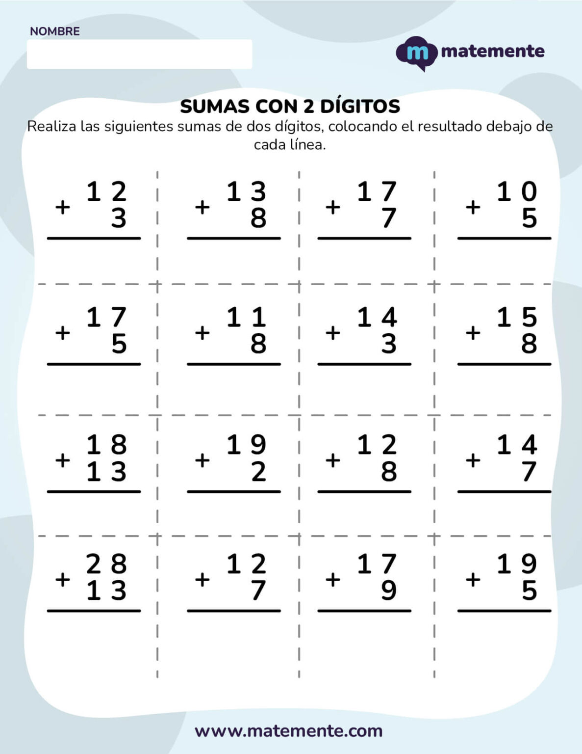 18 Actividades De Suma Para Primer Grado Descargables