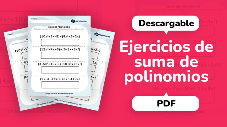 Ejercicios De Suma De Polinomios Para Imprimir En Pdf